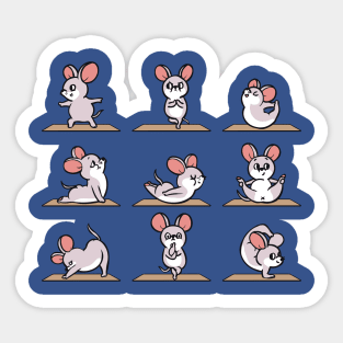 Mouse Yoga Sticker